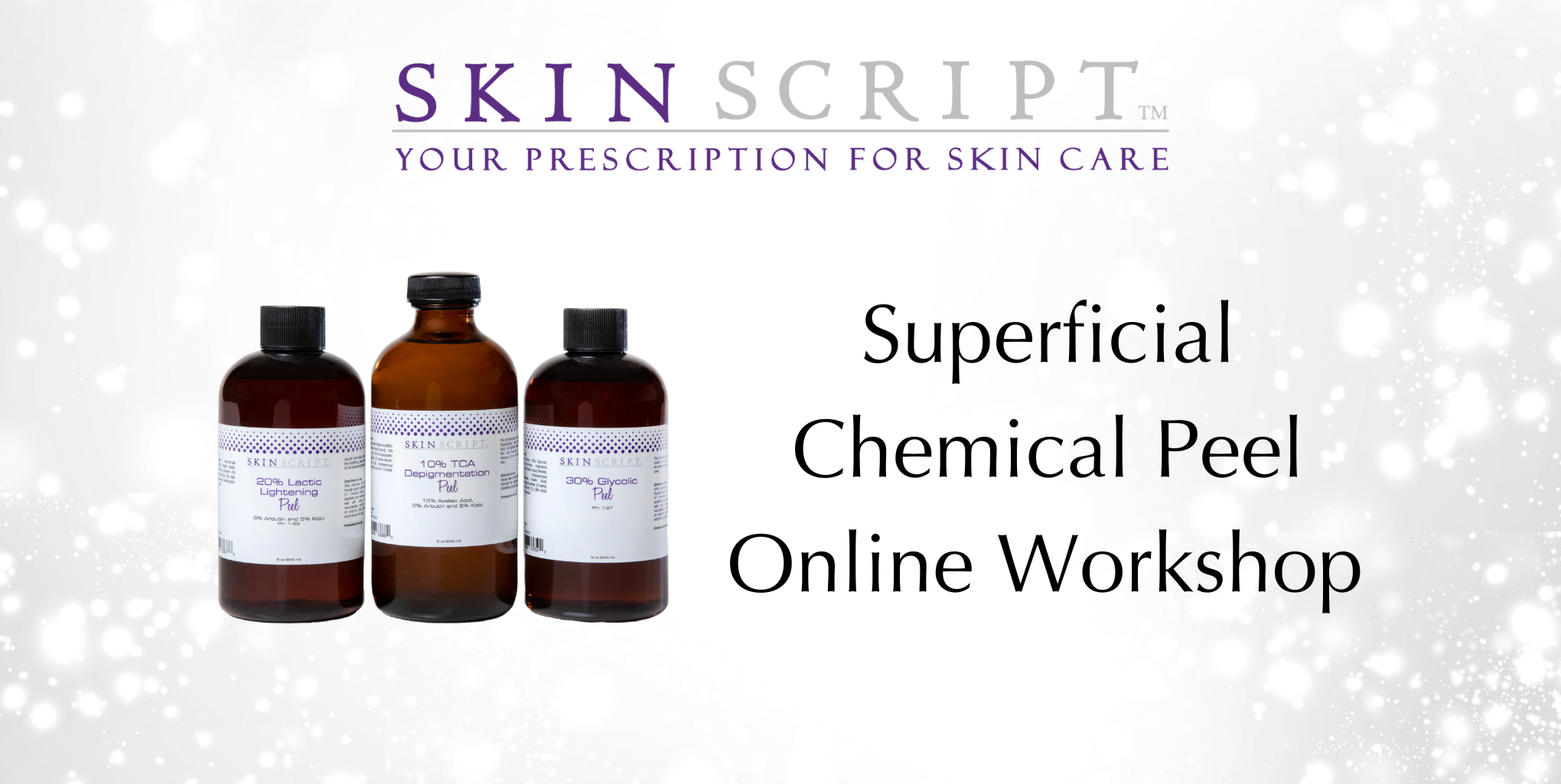 superficial chemical peel online workshop hero image