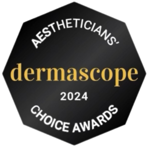 Dermascope Aestheticians Choise Awards 2024 badge.