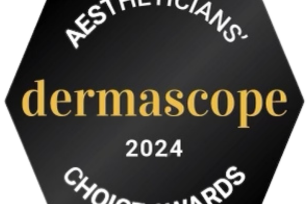 Dermascope Aestheticians Choise Awards 2024 badge.
