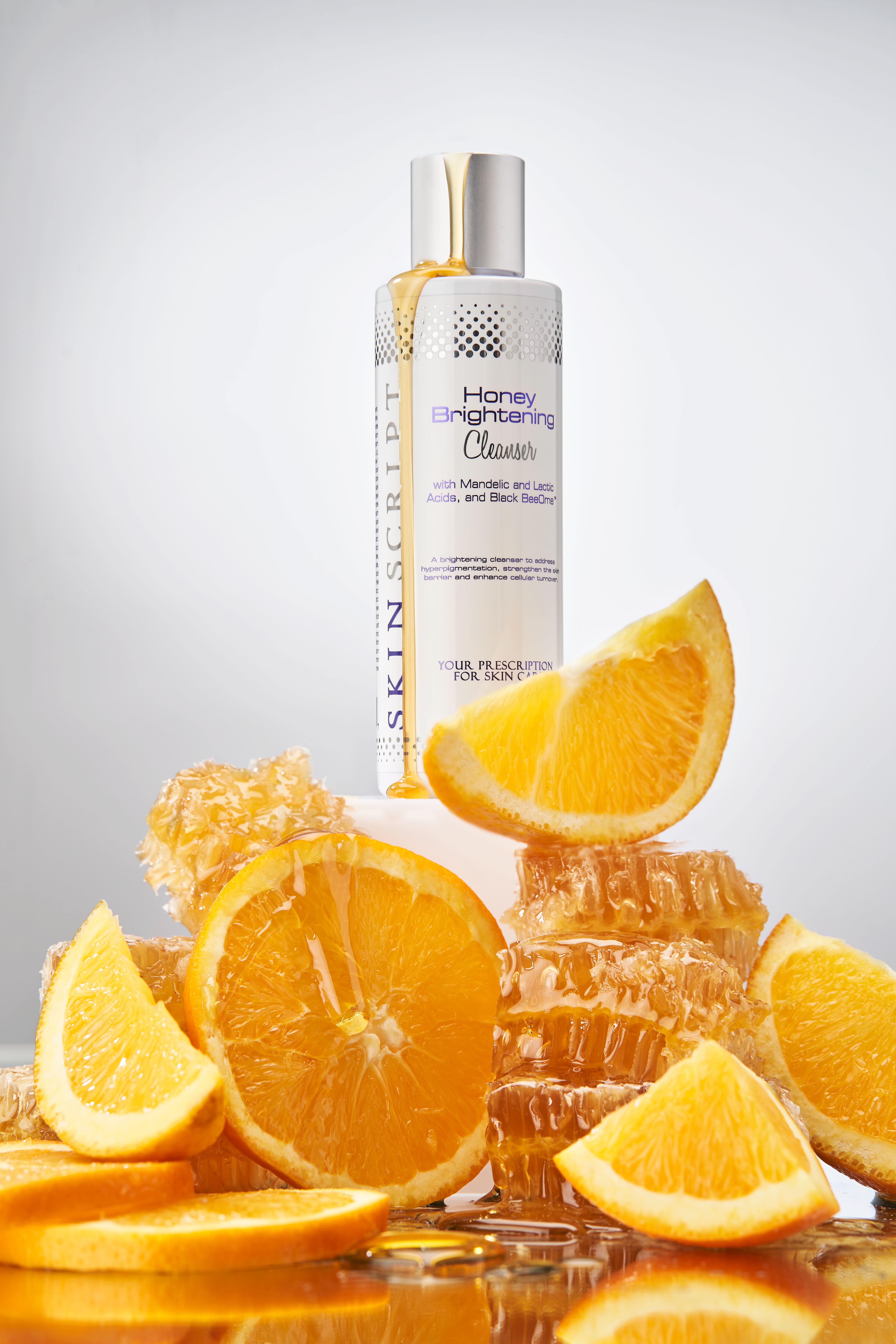 Honey Cleanser dripping image for landing page